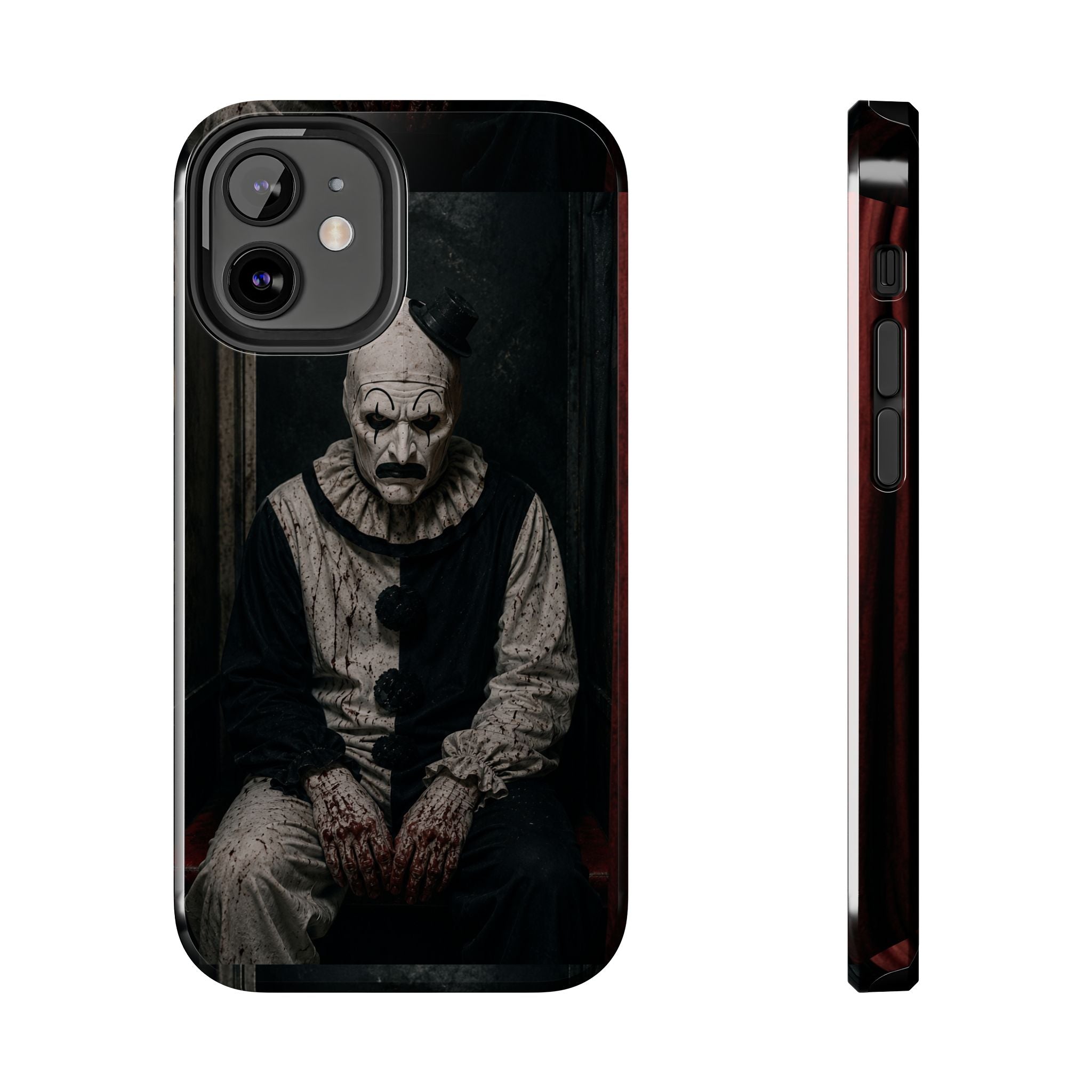 Horror Clown Tough Phone Case — Dark Creepy Circus Scary Protective Cover