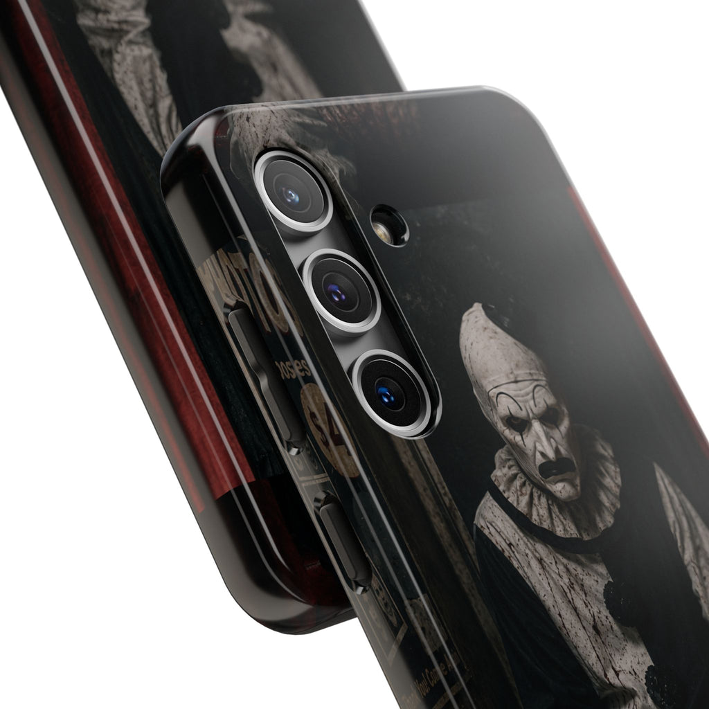 Horror Clown Tough Phone Case — Dark Creepy Circus Scary Protective Cover