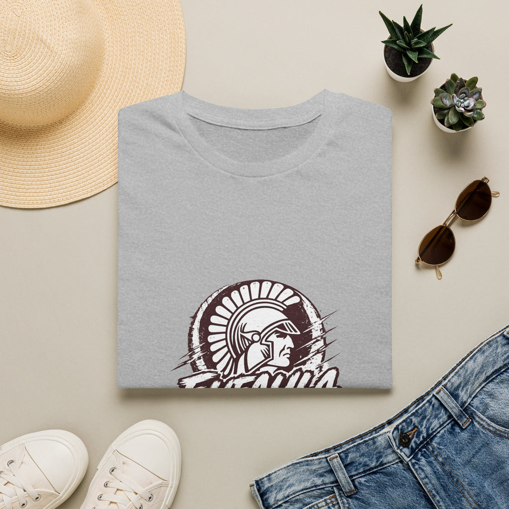 Trojan Helmet Graphic T‑Shirt — Eufaula Ironheads Vintage Sports Tee