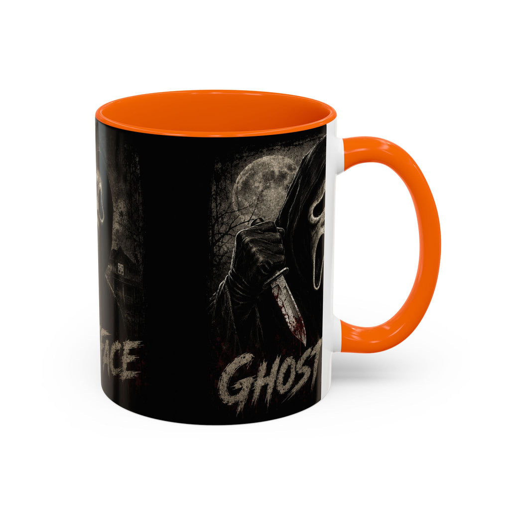 Ghostface Horror Coffee Mug – Halloween Killer Mask Design (11/15 oz)