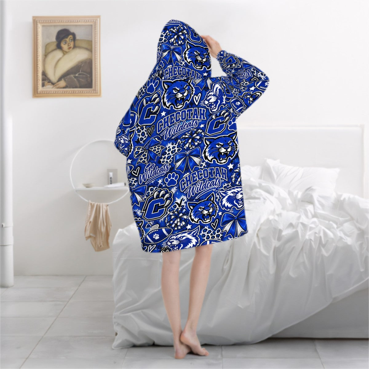 Adult Blanket Hoodie Checotah Ctown