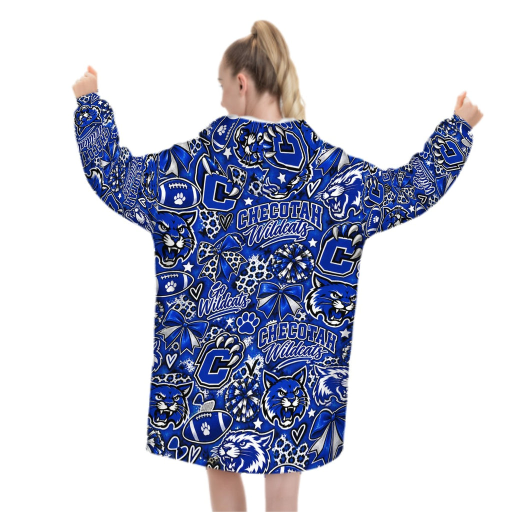 Adult Blanket Hoodie Checotah Ctown
