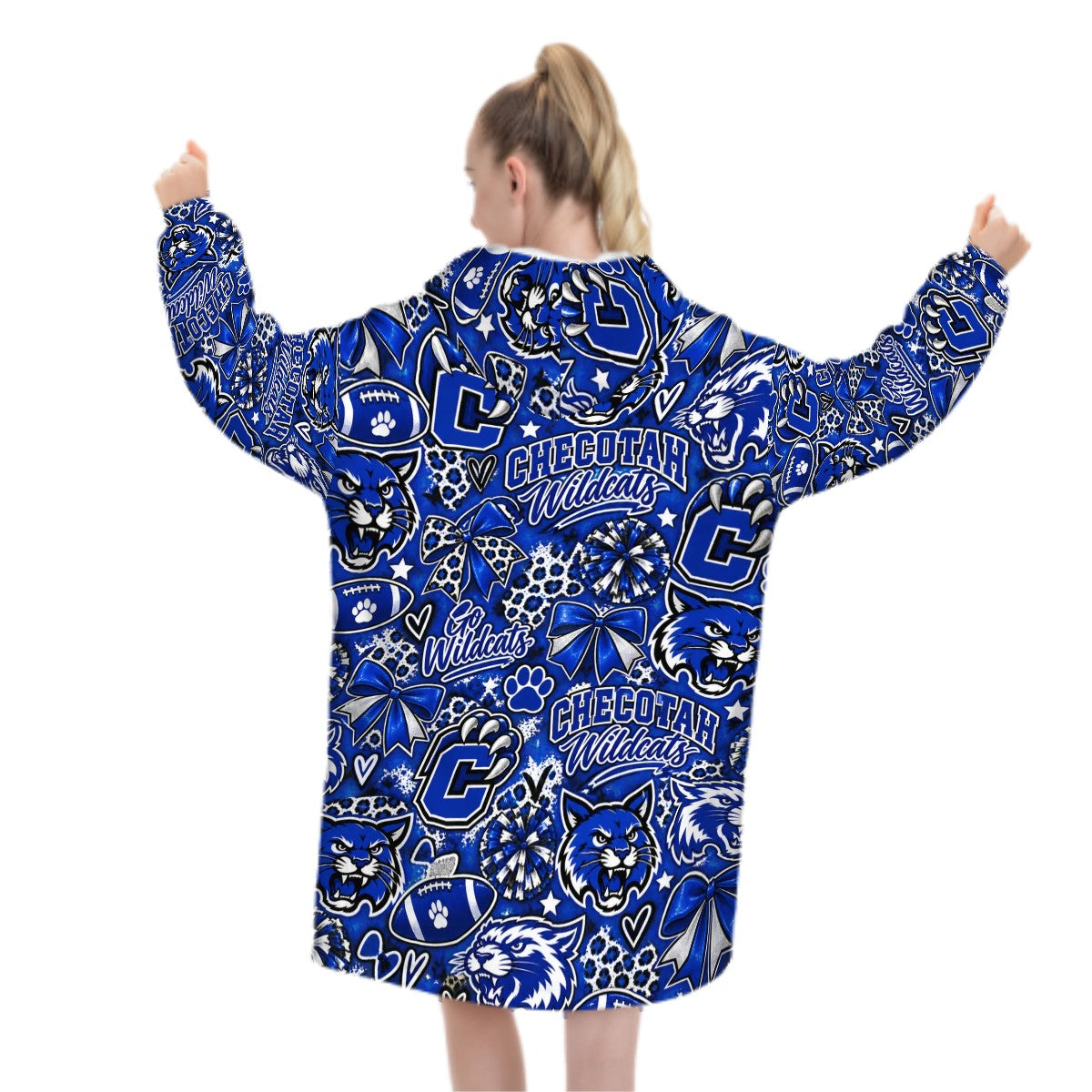 Adult Blanket Hoodie Checotah Ctown