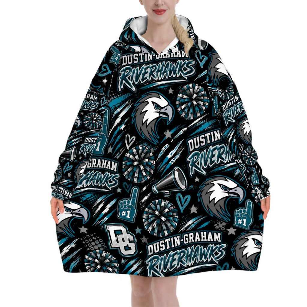 Adult Blanket Hoodie DustinGraham