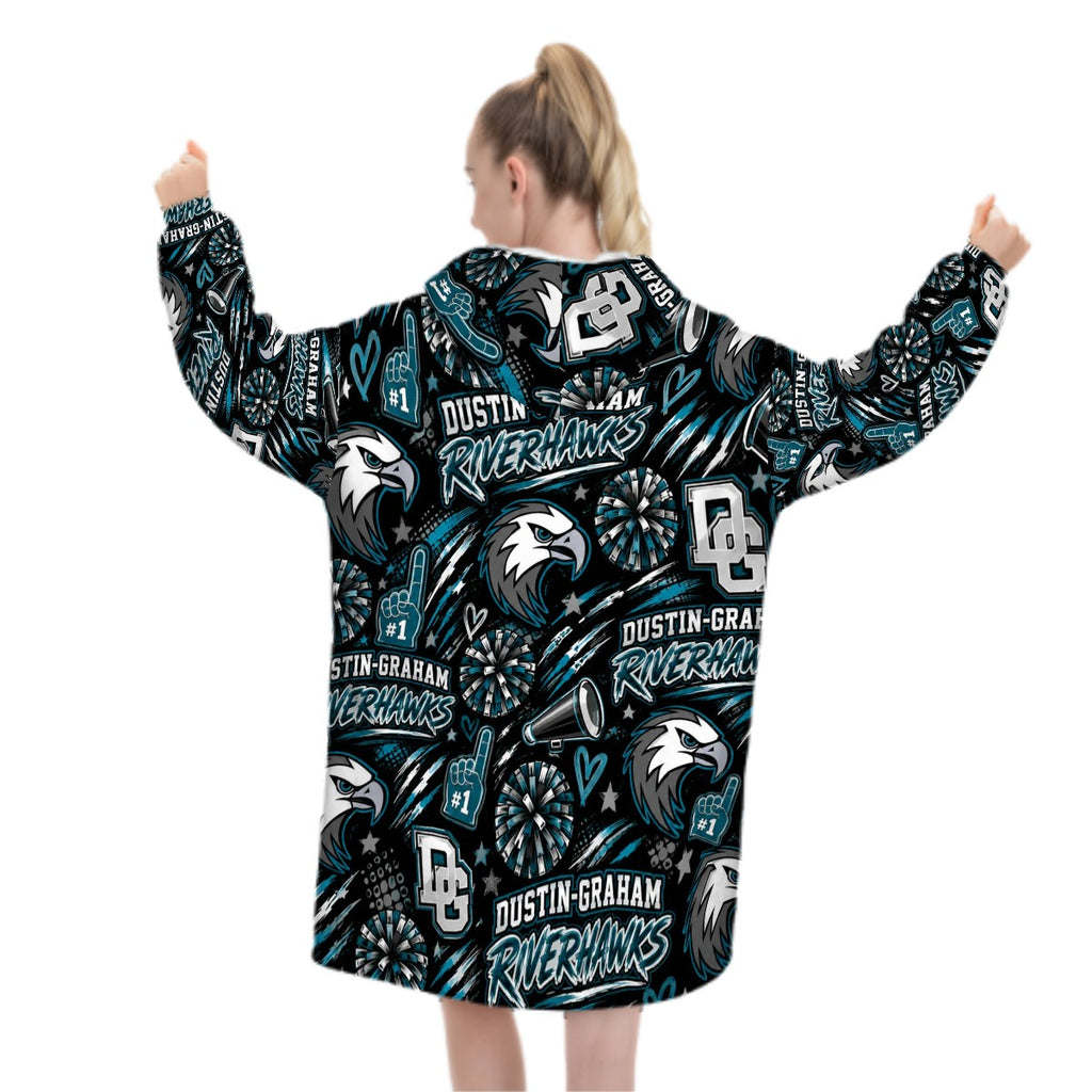 Adult Blanket Hoodie DustinGraham