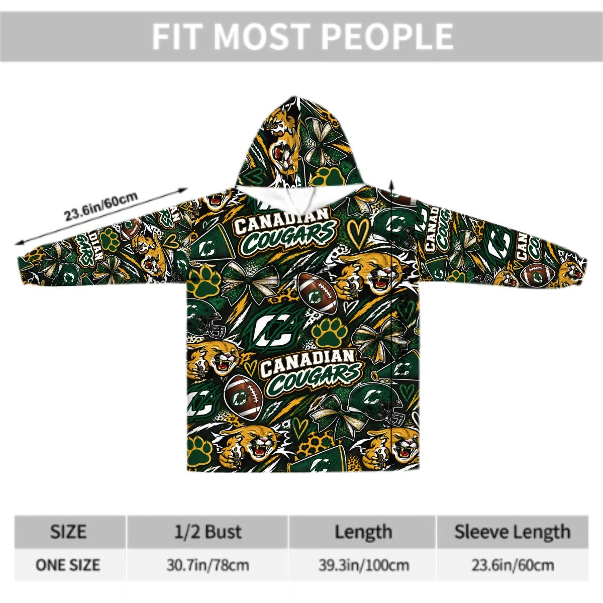 Adult Blanket Hoodie Canadian Ctown