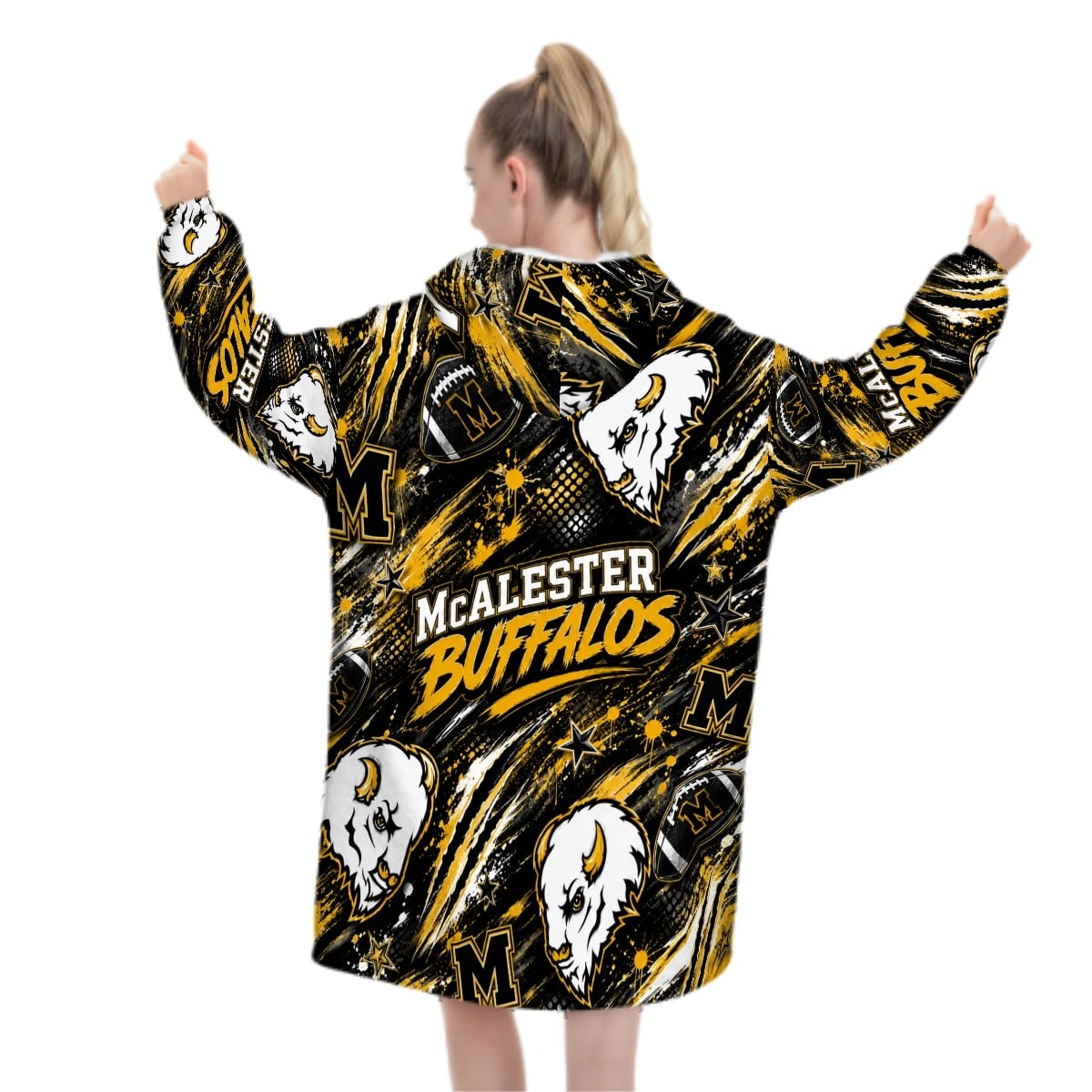 Adult Blanket Hoodie McAlester Buffalos